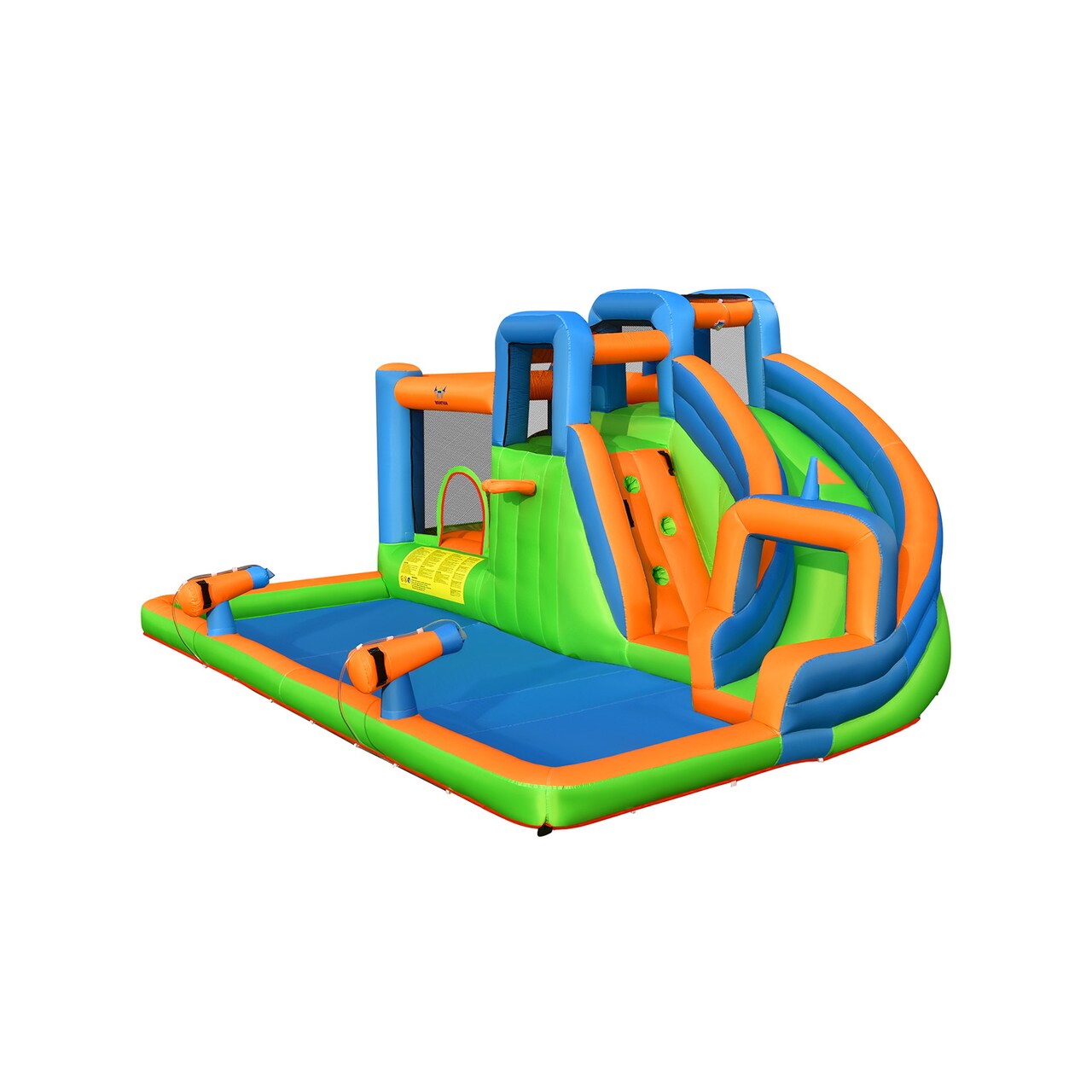 Multi Inflatable Water Slide with Dual Climbing Walls Blower Excluded